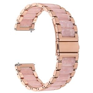 Samsung Galaxy Watch Gear S2 Classic Rose Gold Metal Link Band TRUMiRR New